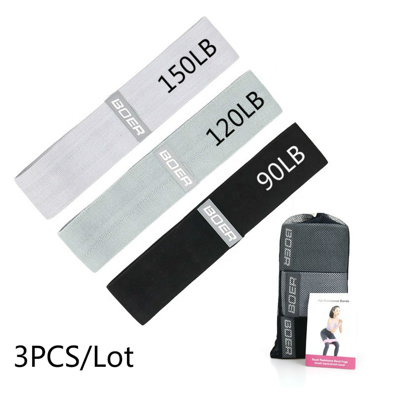 Home Gym Mini - 3PCS Women Men Fabric Resistance Bands