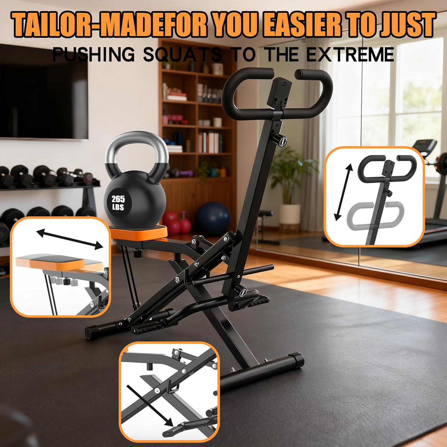 Home Gym With Leg Press - Squat Machine For Home, Assist Trainer