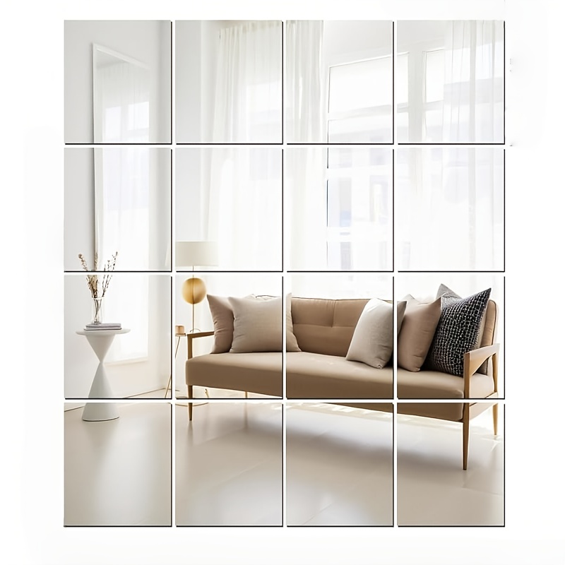 Home Gym Rental - 7PCS Multi-scene Practical Acrylic Mirror Sticker