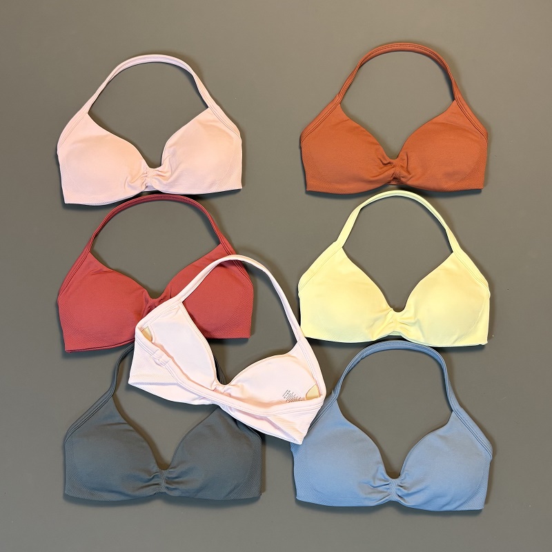 Home Gym Women - HISTELLO Sports Bra Seamless Yoga Underwear
