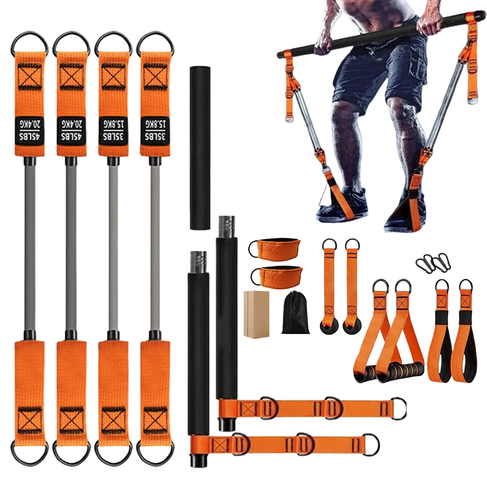Home Gym Kit For Men - Portable Pilates Bar Kit Exercise Equipment