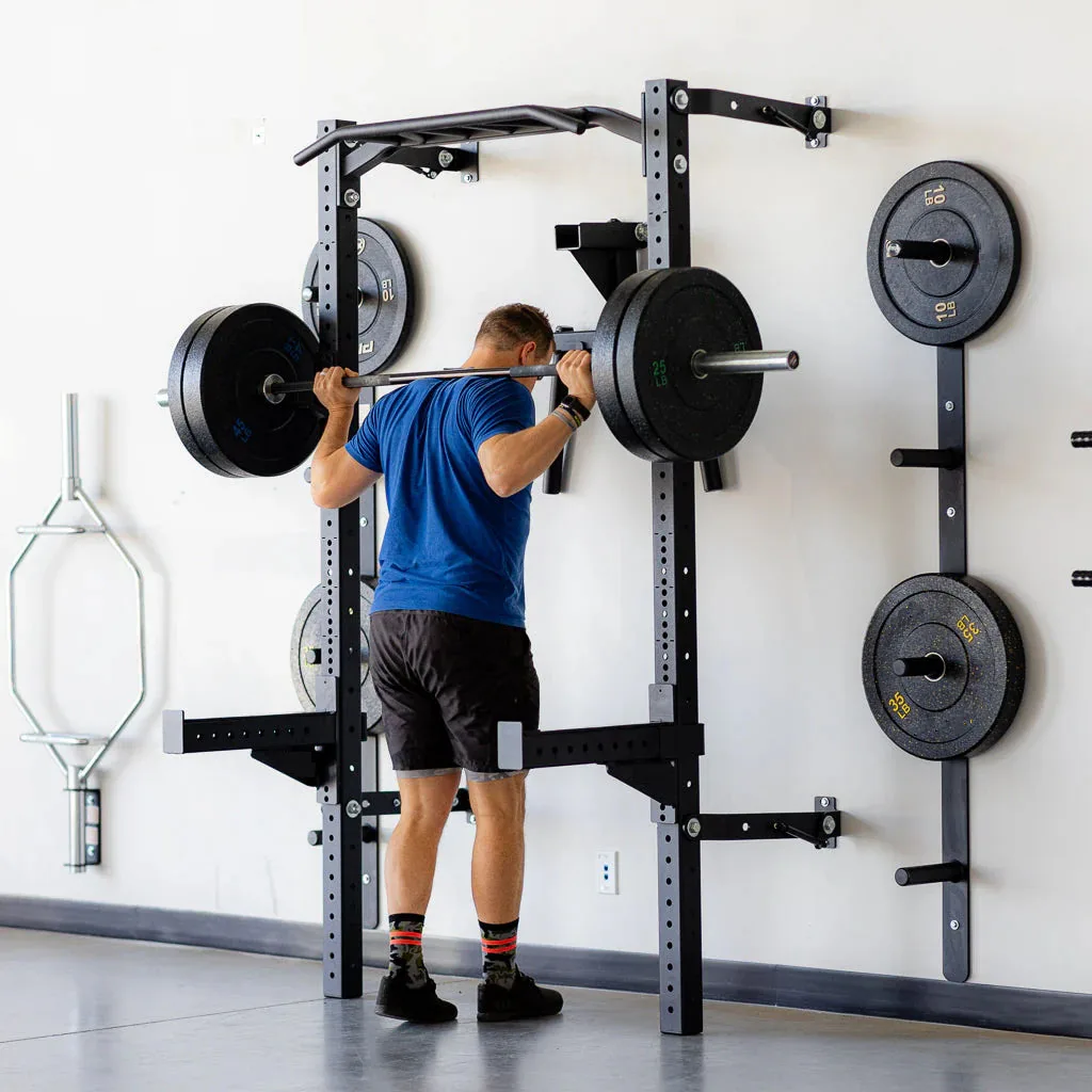 Home Gym Folding Rack - Wholesale Hot-Selling Wall-Folding Squat Rack With