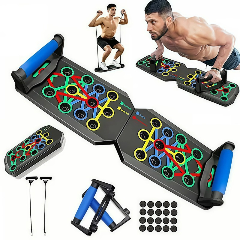 Home Gym Garden - Foldable Push Up Board with Resistance
