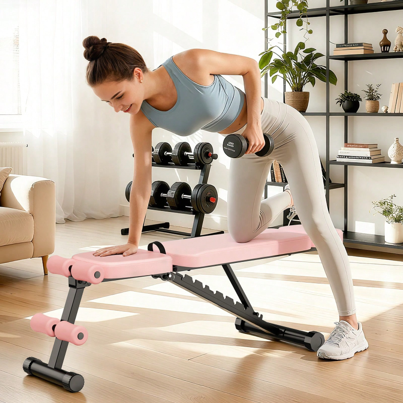 Home Gym Weight - 9 Position Adjustable Weight Bench Foldable