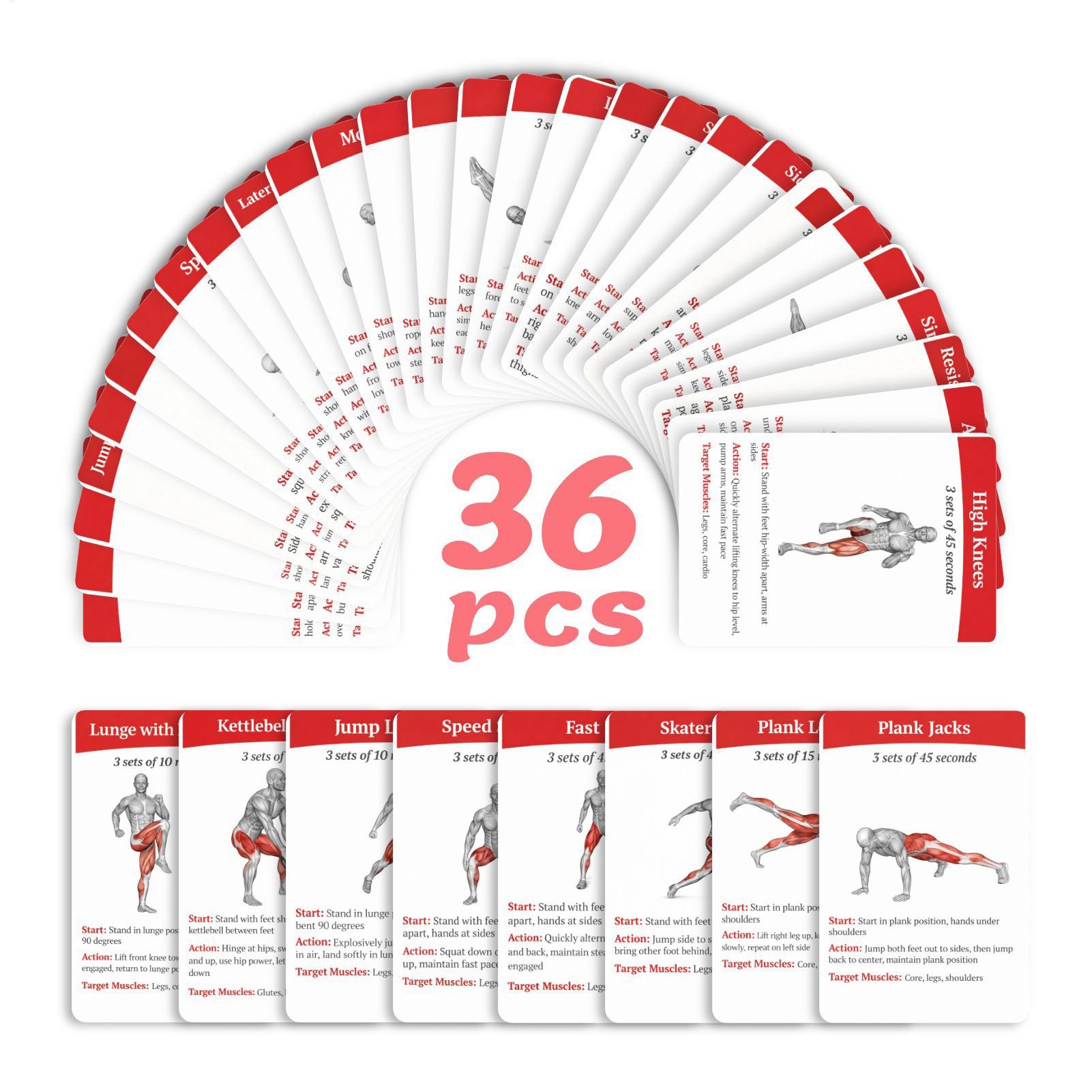 Workout Cards Exercise Deck 36 - огляд і ціна Home Gym Kit For Men