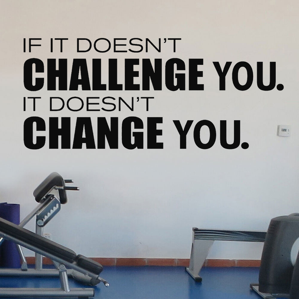 Doesn't Challenge You Doesn't  - огляд і ціна Home Gym Quotes