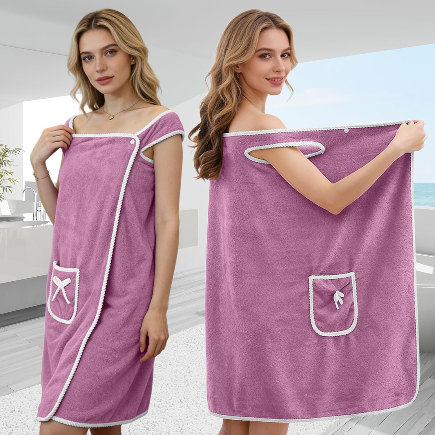 Fast Drying Wearable Bath Towe - огляд і ціна Home Gym Women