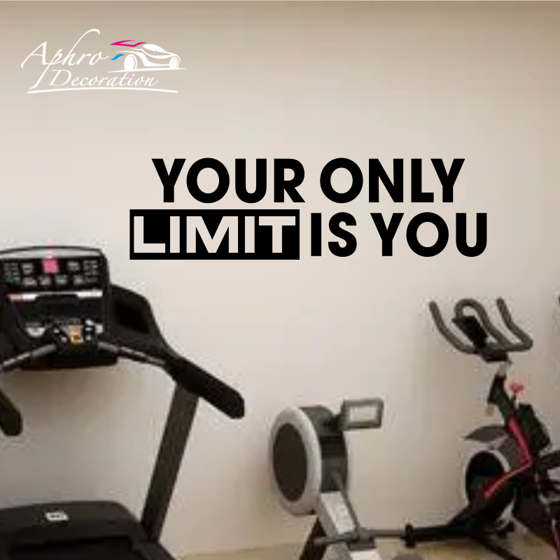 Your only limit is you - Wall  - огляд і ціна Home Gym Quotes