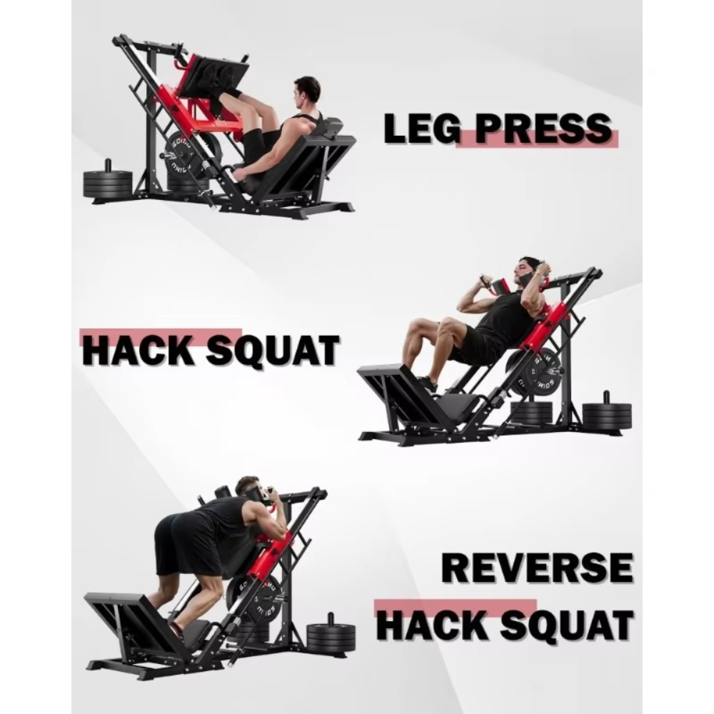 3-in-1 Leg Press Hack Squat Ma - огляд і ціна Home Gym Quad Machine