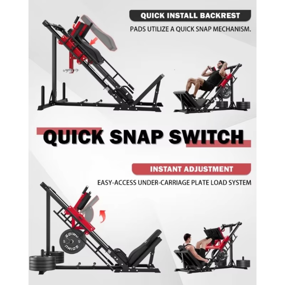 3-in-1 Leg Press Hack Squat Ma - огляд і ціна Home Gym Quad Machine
