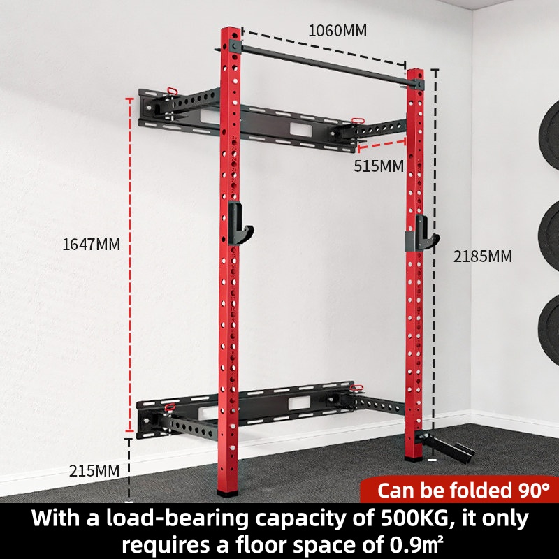 English：Adjustable Power Cage  - огляд і ціна Home Gym Folding Rack