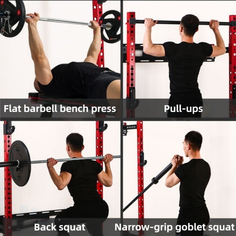 English：Adjustable Power Cage  - огляд і ціна Home Gym Folding Rack