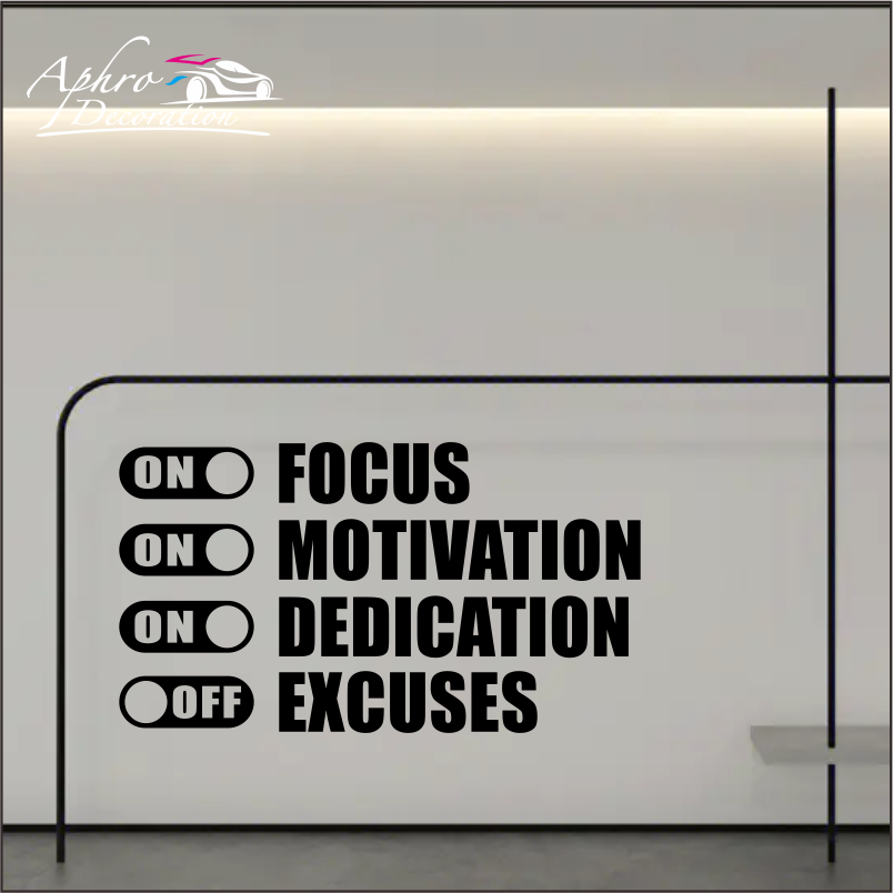 Focus On Motivation On Excuses - огляд і ціна Home Gym Quotes