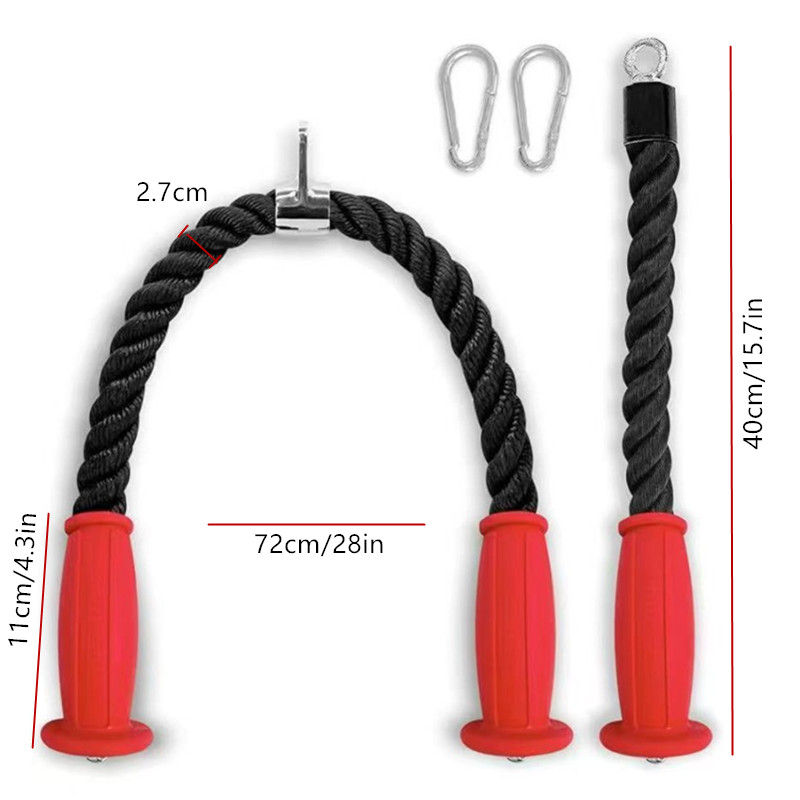 Ergonomic Tricep Ropes Non-Sli - огляд і ціна Home Gym Garden