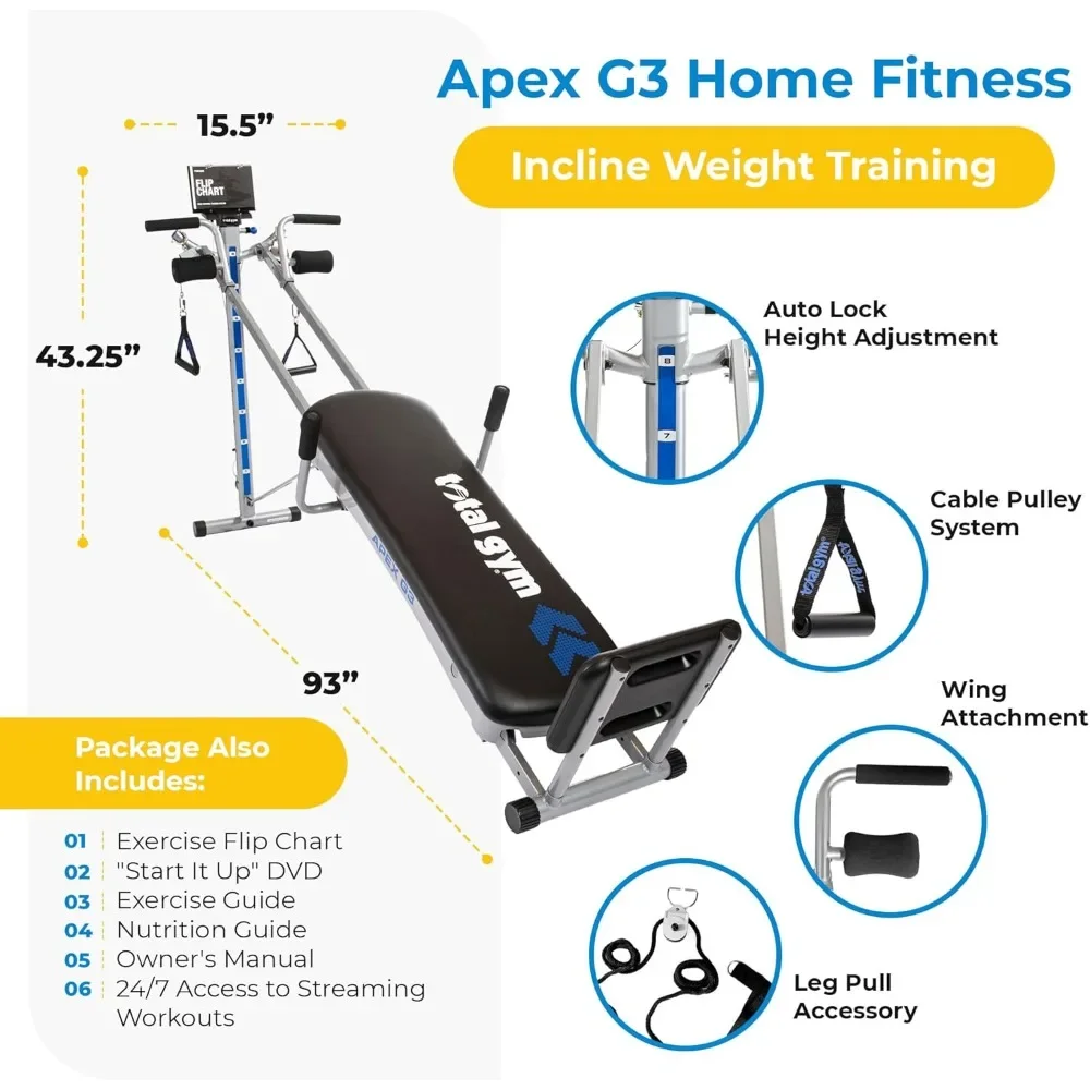 .APEX Versatile Indoor Home Gy - огляд і ціна Home Gym Total Fitness