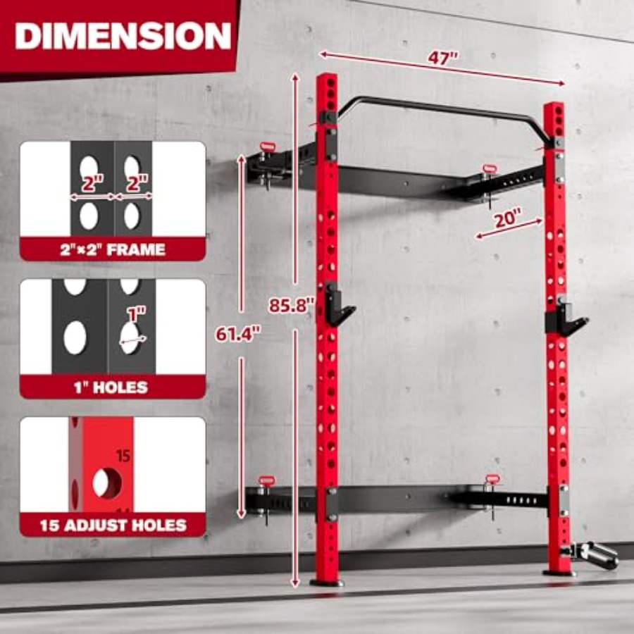 Home gym folding squat rack, s - огляд і ціна Home Gym Folding Rack