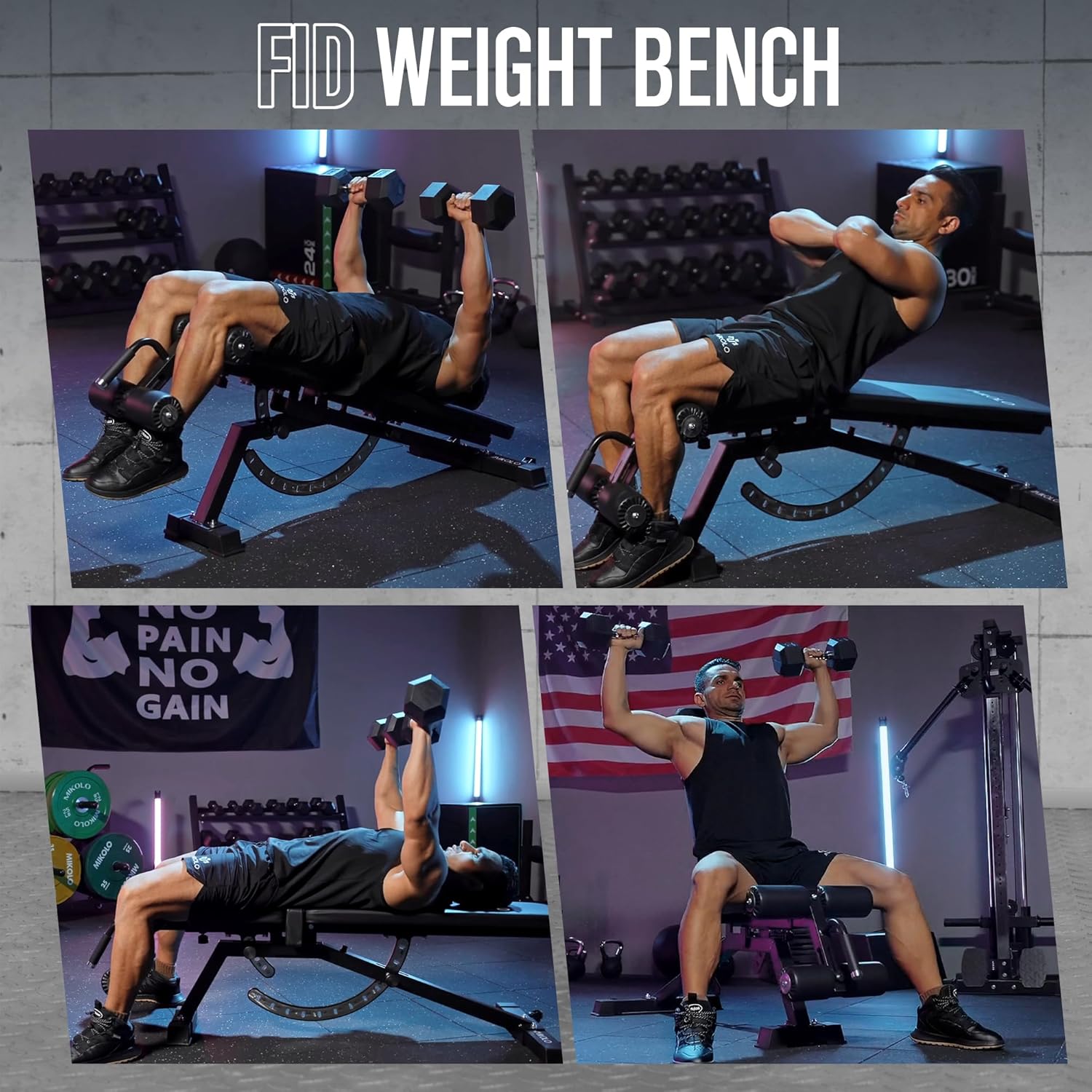 Home Gym Weight Bench - Steel  - огляд і ціна Home Gym Weight