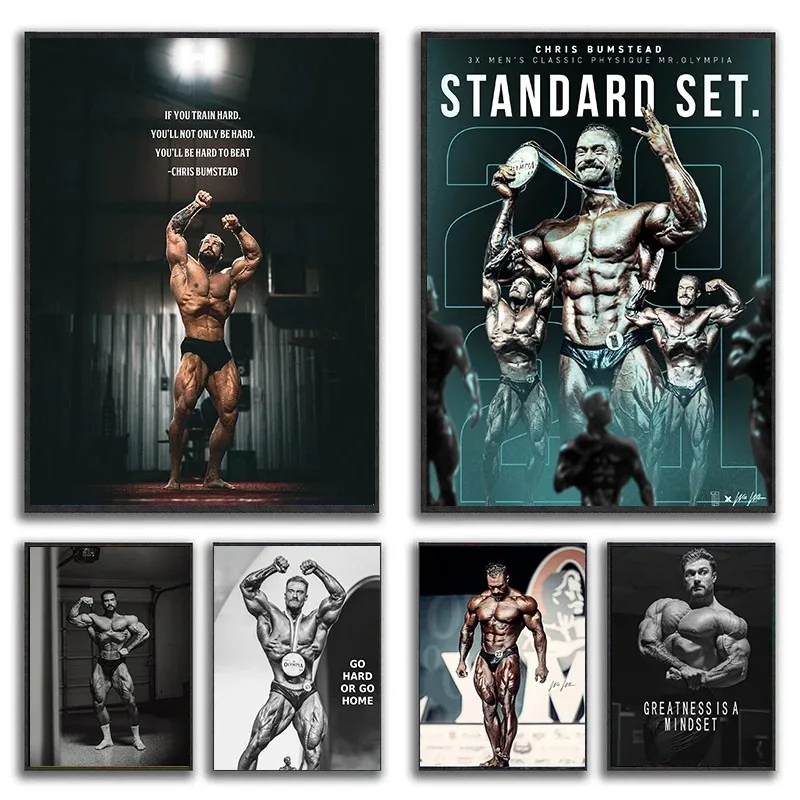 Canvas Painting Chris Bumstead - огляд і ціна Home Gym Quotes