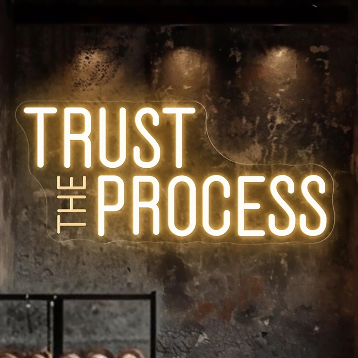 Trust The Process Neon Sign, C - огляд і ціна Home Gym Quotes