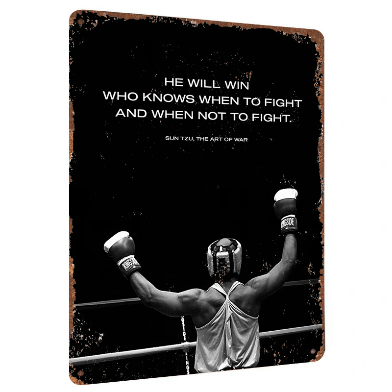 Sun Tzu Quote Boxing Themed Me - огляд і ціна Home Gym Quotes