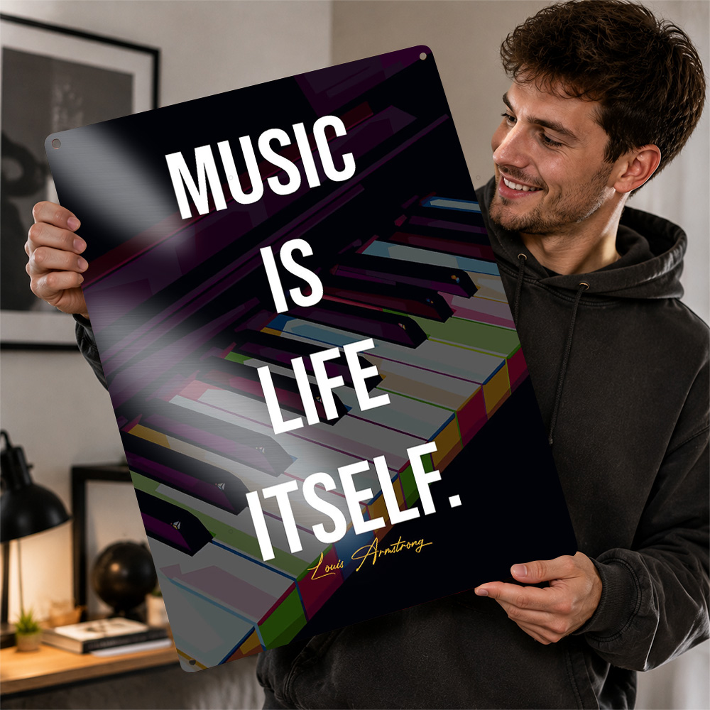 Piano Quotes Metal Poster Quot - огляд і ціна Home Gym Quotes