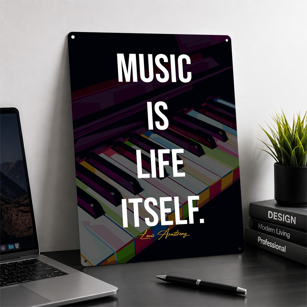 Piano Quotes Metal Poster Quot - огляд і ціна Home Gym Quotes