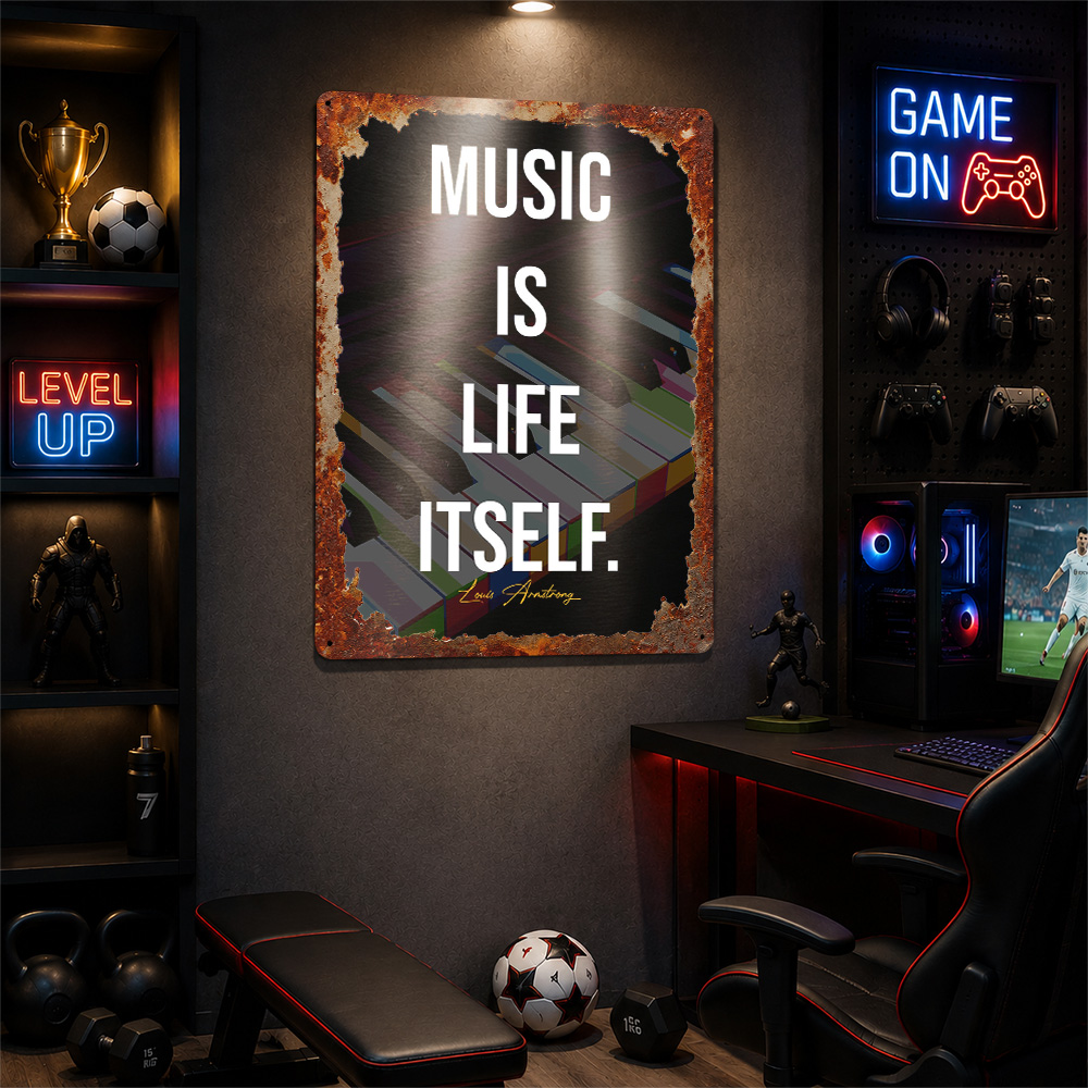 Piano Quotes Metal Poster Quot - огляд і ціна Home Gym Quotes