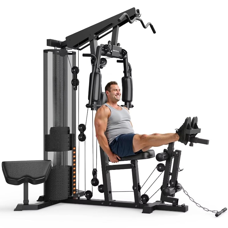 150lb Weight Stack Multifuncti - огляд і ціна Home Gym With Leg Press